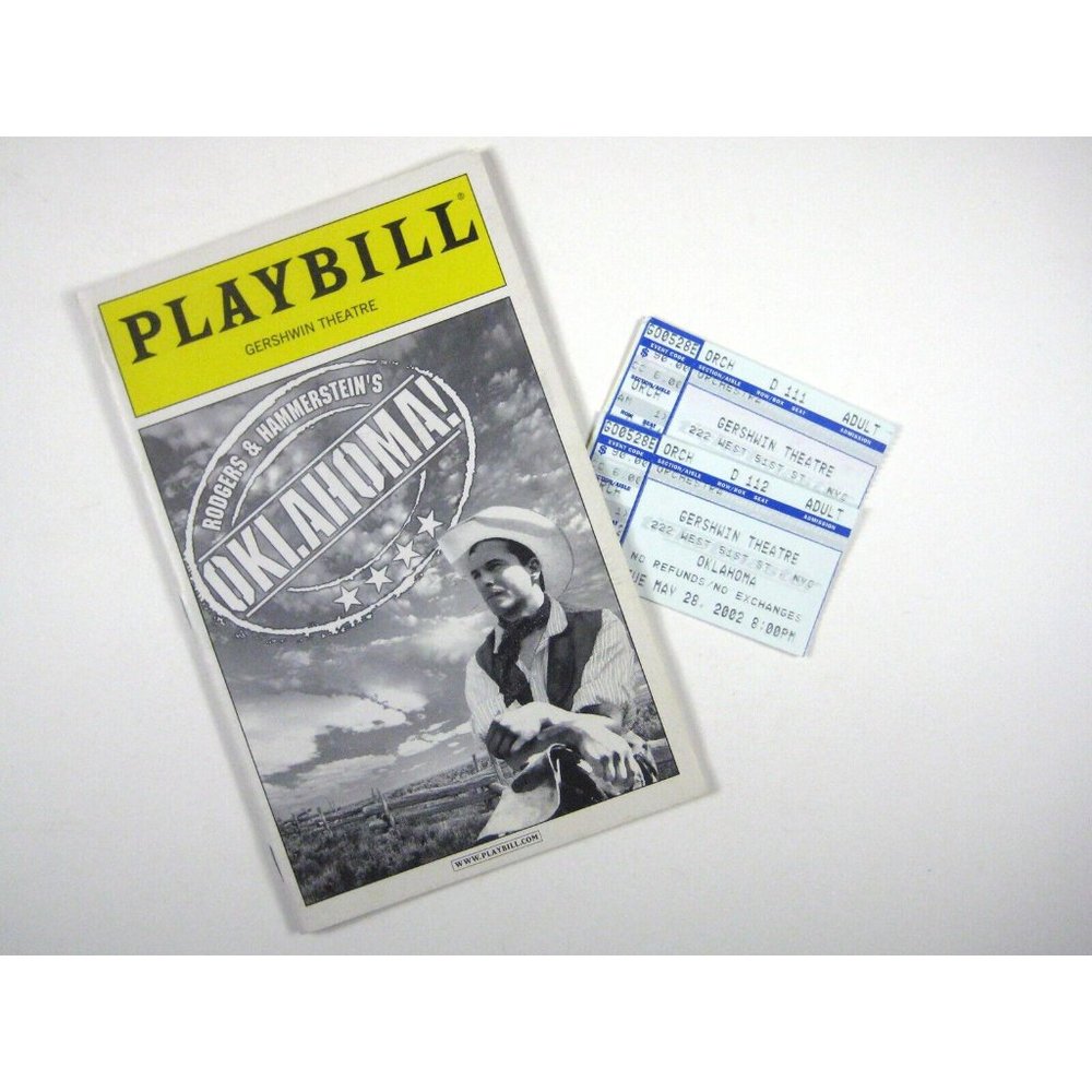 Oklahoma Playbill May 2002 Gershwin Theatre Wilson Josefina Gabrielle Ticket